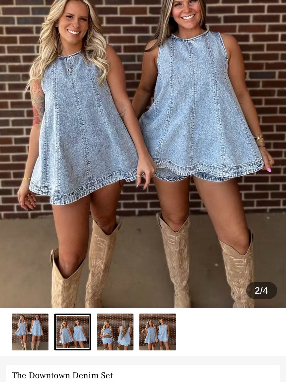 Light Wash Denim A-Line Tunic Top - Pairable Summer Staple